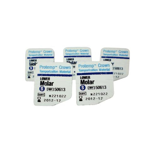 3M ESPE 50613 Protemp Crown Temporization Material Lower Small Molar Shells 5/Pk EXP Aug 2023 3M ESPE 50613 Protemp Crown Temporization Material Lower Small Molar Shells 5/Pk EXP Aug 2023